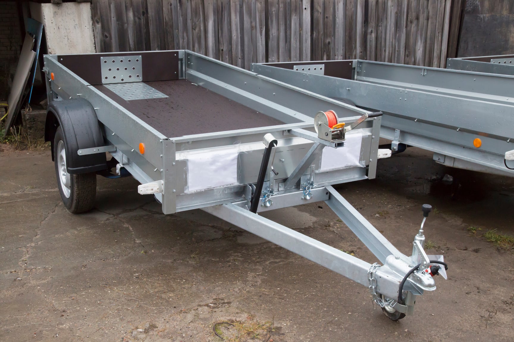 Open car trailer